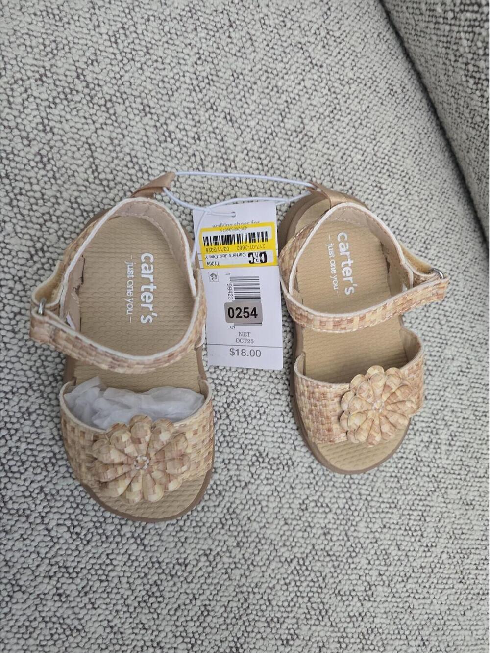 Toddler 5 brand new sandals item 254 bin 16
